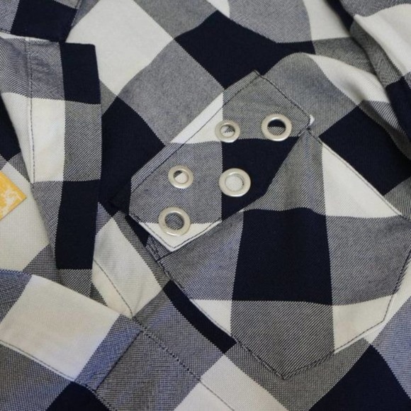 Jak & Rae plaid tunic with grommet pocket small - Picture 6 of 8